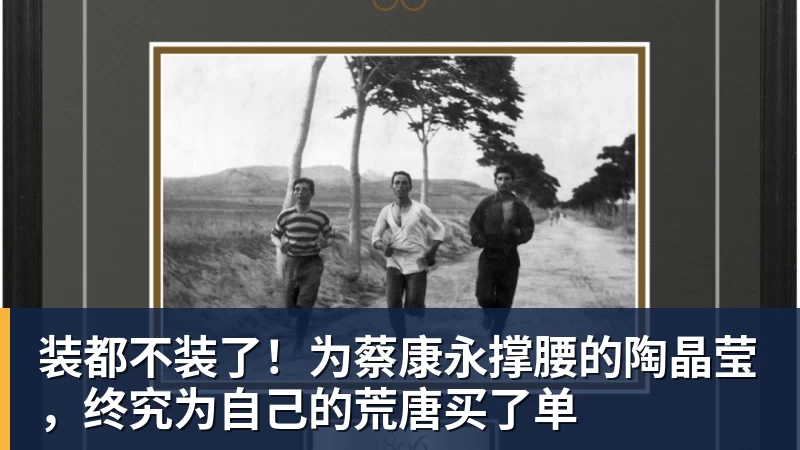 装都不装了！为蔡康永撑腰的陶晶莹，终究为自己的荒唐买了单